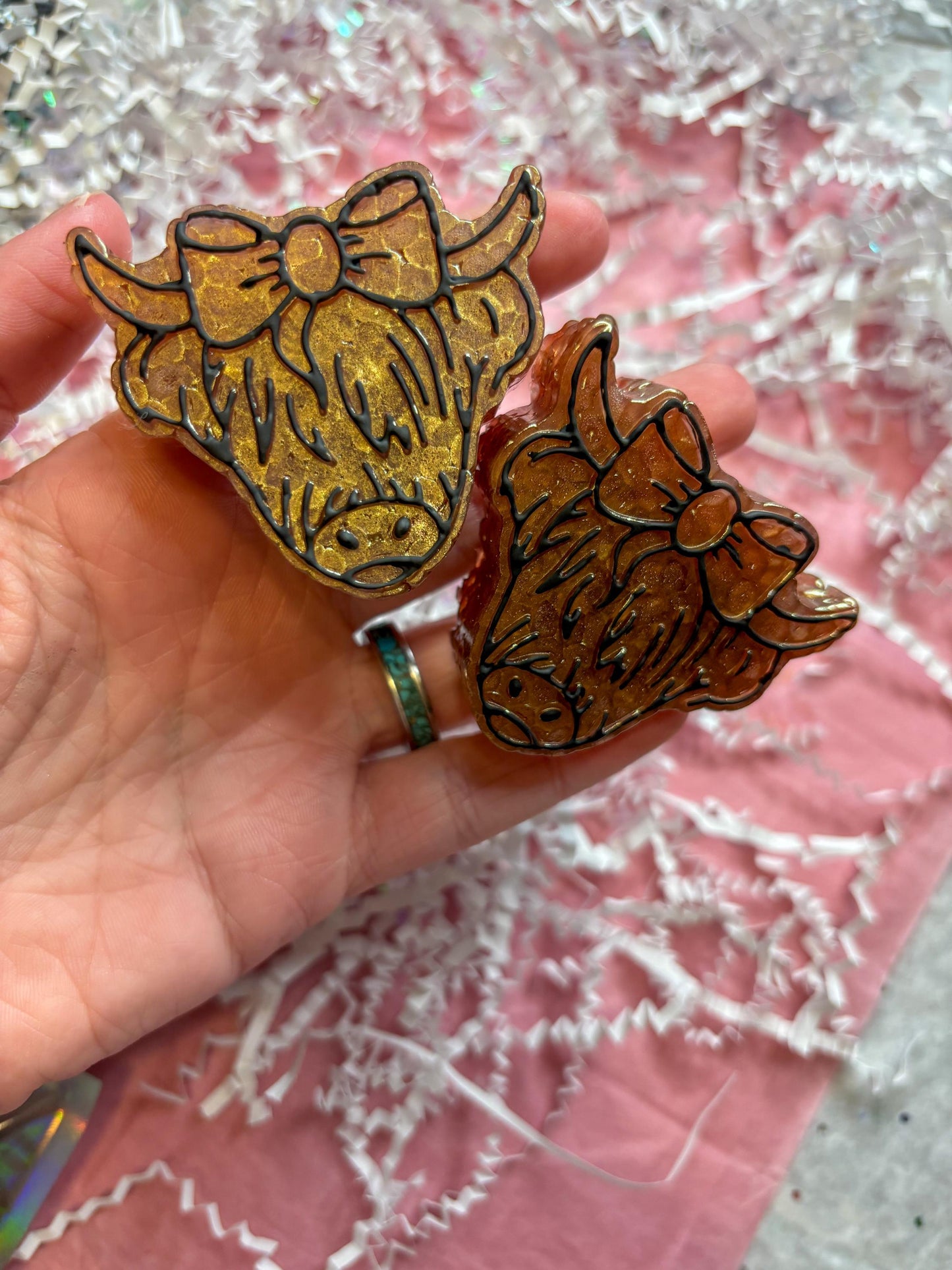 Highland Cow Car Vent Clips