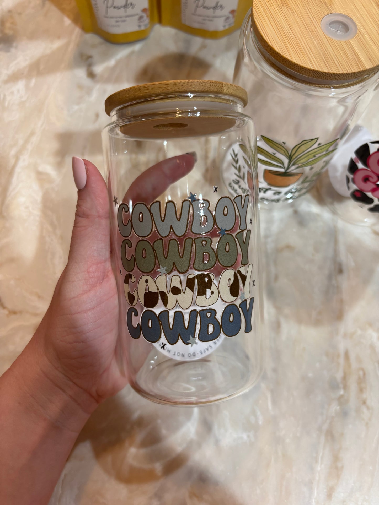 Pre-Made 16oz. Glass Cups