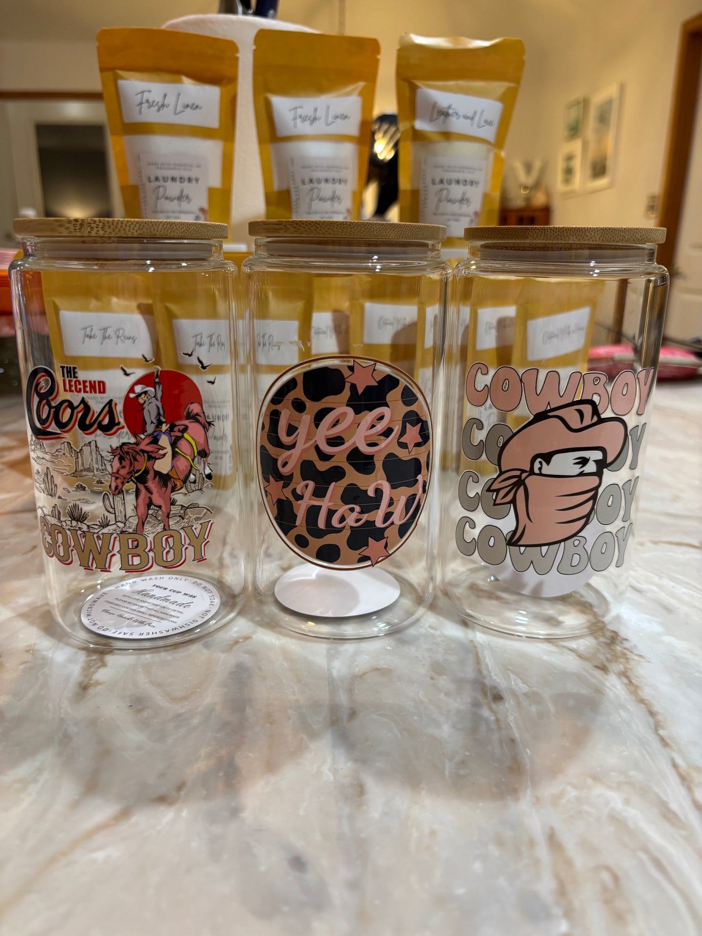 Pre-Made 16oz. Glass Cups