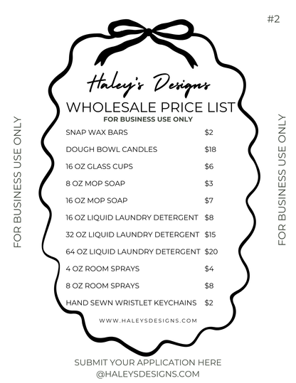Wholesale *BUSINESS USE ONLY*