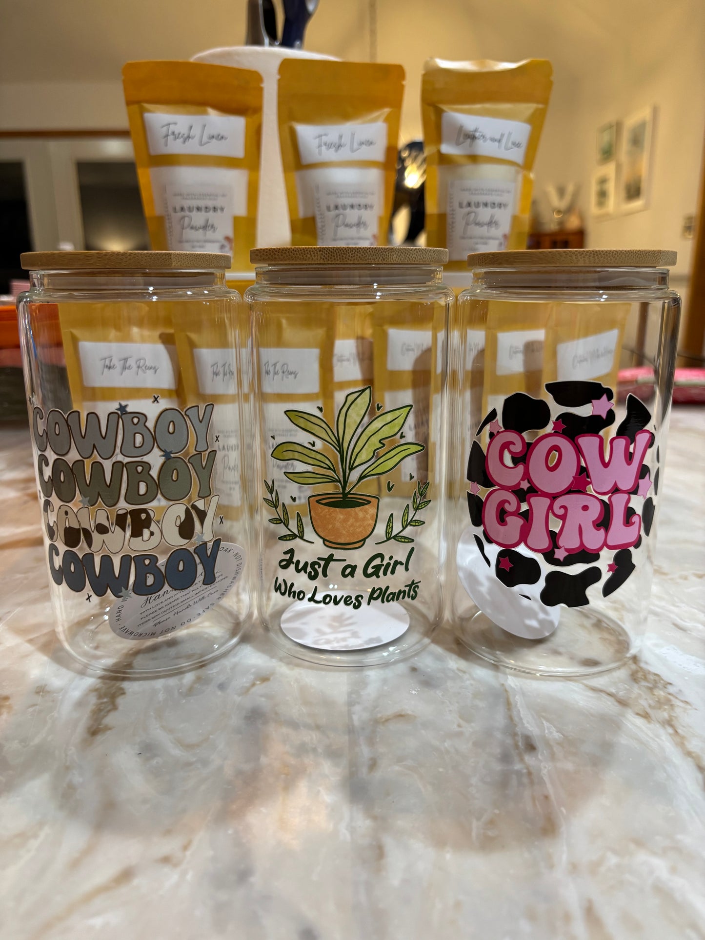 Pre-Made 16oz. Glass Cups