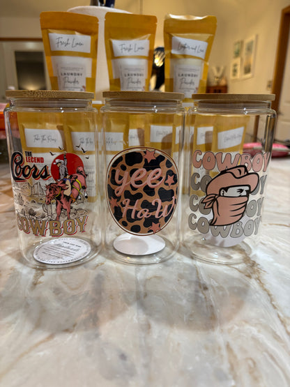 Pre-Made 16oz. Glass Cups