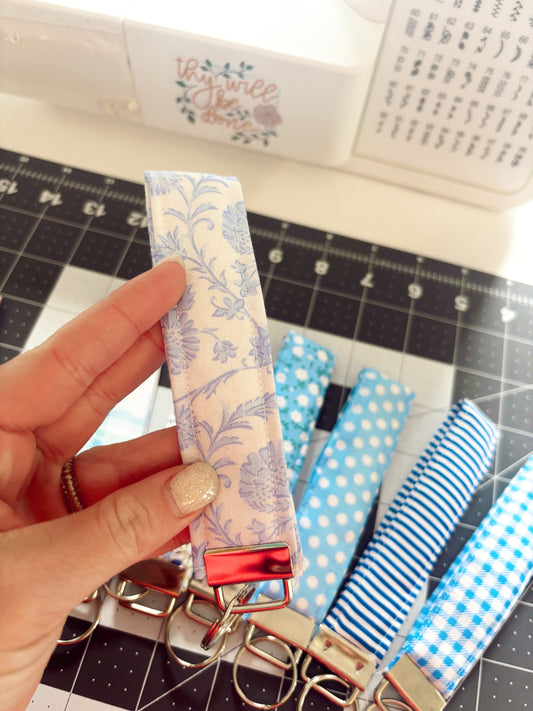 Hand Sewn Wristlet Keychain