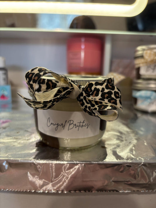 8 oz. Short Cow Print Candle